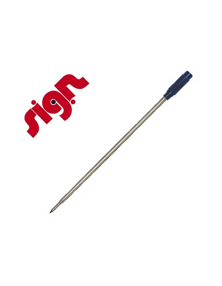 Recharge bille sign cross m pointe moyenne coloris bleu.