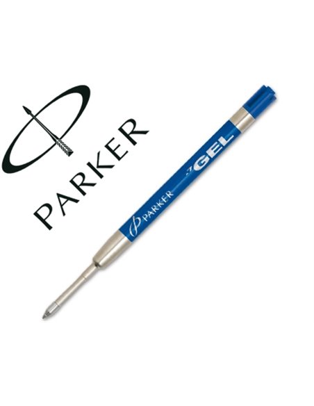 Recharge parker jotter gel ball pointe moyenne bleu.
