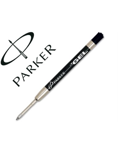 Recharge parker jotter gel ball pointe moyenne noir.