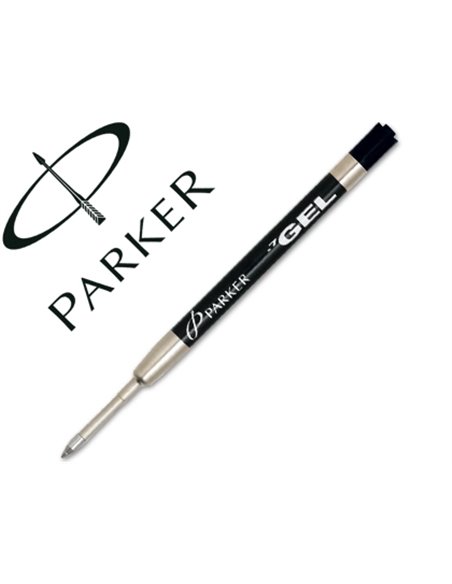 Recharge parker jotter gel ball pointe moyenne noir.