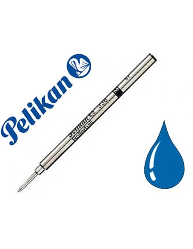 Recharge pelikan roller atx largeur fine coloris bleu.