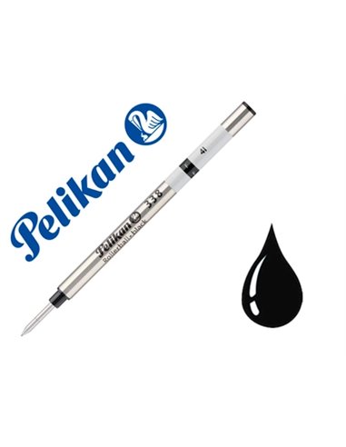 Recharge pelikan roller atx largeur fine coloris noir.