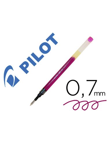 Recharge pilot stylo g2-7 ecriture 0.7 mm coloris rose.