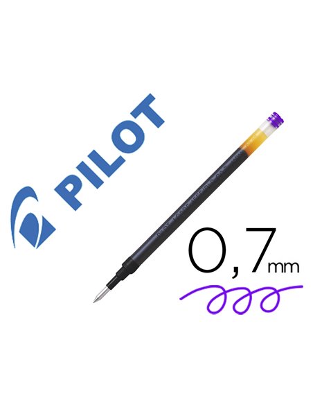 Recharge pilot stylo g2-7 ecriture 0.7 mm coloris violet.