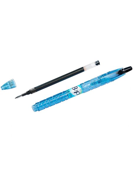 Recharge pilot stylo-bille supergrip rexgrip 4 couleurs rfjs gpm bille b2p pointe 0.7 noir.