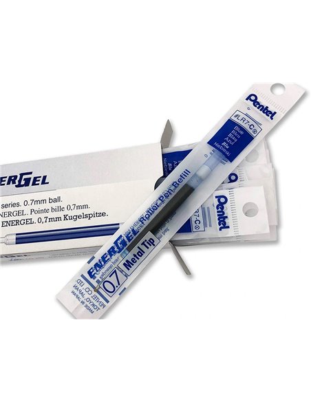 Recharge roller pentel encre gel bl77 bl107 encre fluide douce lumineuse pointe moyenne sechage rapide violet.