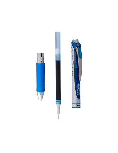 Recharge roller pentel encre gel bl77 bl107 encre fluide douce lumineuse pointe moyenne sechage rapide violet.