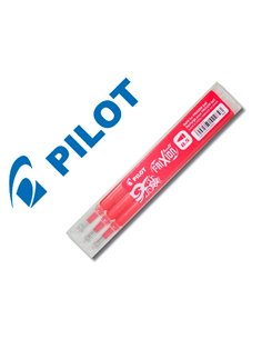 Recharge roller pilot frixion ball pointe fine coloris rouge set 3 unités.