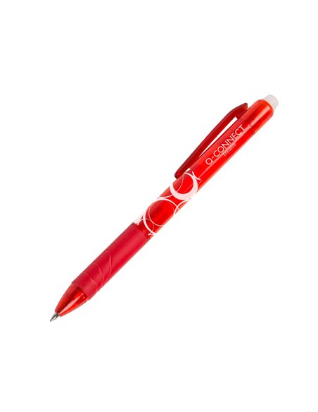 Recharge roller q-connect encre effacable couleur rouge set de 3u.