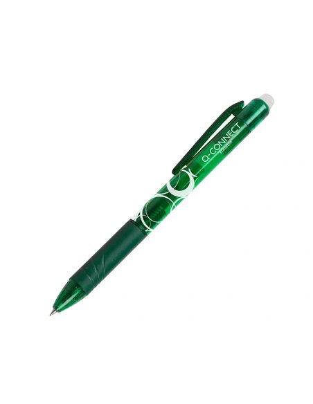 Recharge roller q-connect encre effacable couleur vert set de 3u.