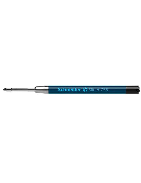 Recharge schneider 755 xb géante métal acier inoxydable résistante pointe extra-large couleur noir.