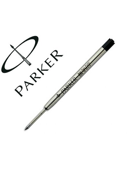 Recharge solveig stylo-bille type parker universelle métal largeur moyenne couleur noir.
