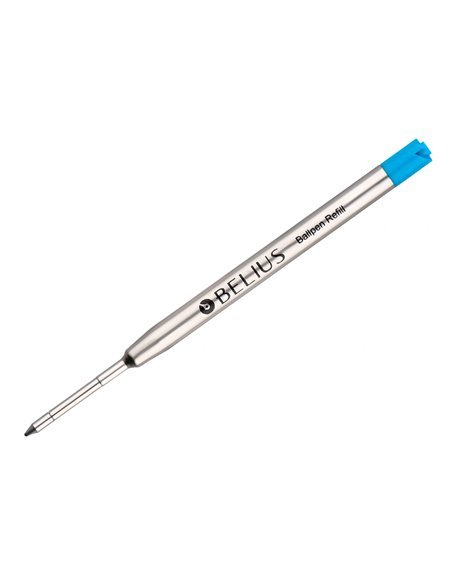 Recharge stylo-bille belius encre bleue pointe 0,8mm boite 3 unites.