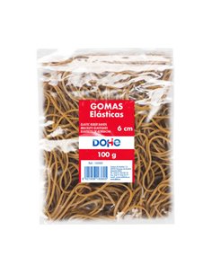 Bandes élastiques Dohe - Longueur 6 cm - En latex hautement résistant et élastique - Sachet de 100 g