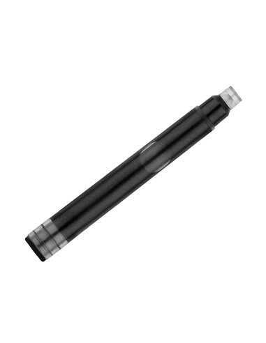 Recharge stylo-plume belius encre coloris noire boite 6 cartouches.