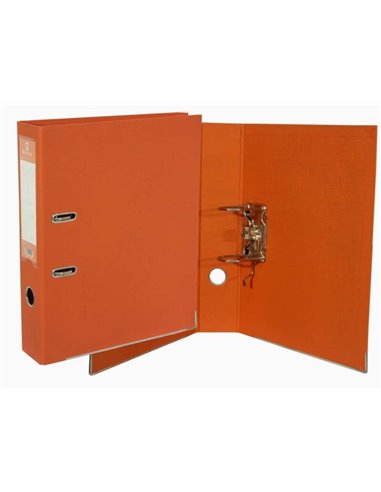 Classeur A4 Bismark A-Z en PVC, dos 75 mm, robuste, porte-cartes sur le dos, reliures métalliques sur le bord inférieur, mécanis