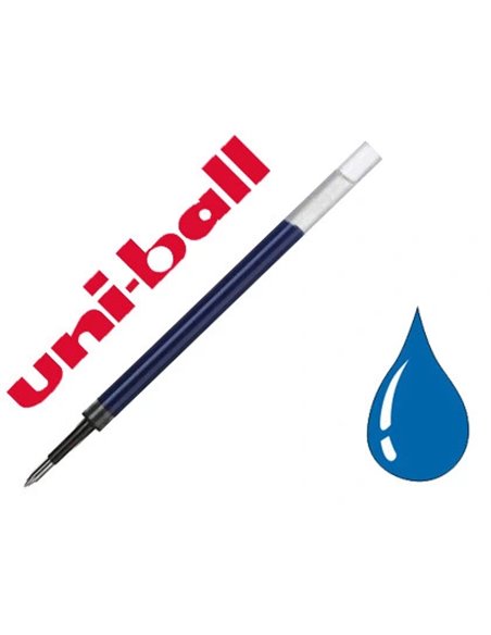 Recharge uni-ball roller rt 207 rt 207 premier largeur moyenne coloris bleu.