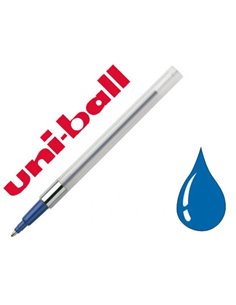 Recharge uniball power tank pointe acier inoxydable écriture tous angles surfaces humides conditions extrêmes bleu.