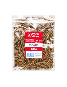 Bandes élastiques Dohe - Longueur 14 cm - En latex hautement résistant et élastique - Sachet de 100 g