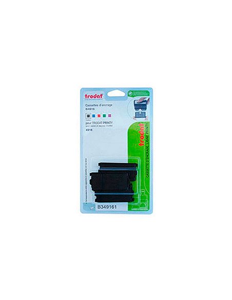 Recharge tampon trodat 4916 noir blister 3 unités.