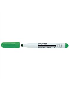 Marqueur robercolor biseau giotto odeur neutre ecriture 4 a 6mm biseaute coloris vert.