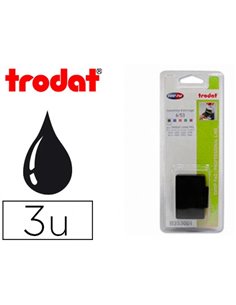 Recharge tampon trodat 5203/ 5253/5440 noir 3 unités.