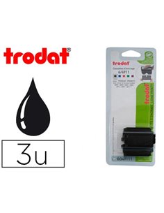 Recharge tampon trodat 4800/4820/4822a/4822b/4822c/4846/4911/4911t/4951 noir 3 unités.