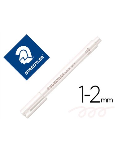 Marqueur staedtler corps metallique 8323 pointe ogive 2,7mm trace 1 a 2mm.