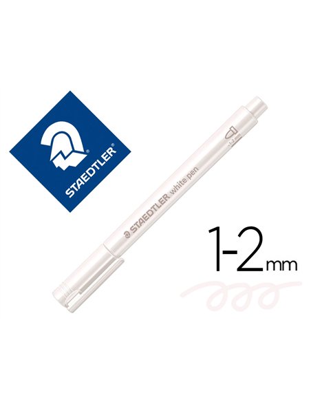 Marqueur staedtler corps metallique 8323 pointe ogive 2,7mm trace 1 a 2mm.
