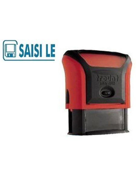 Formule commerciale trodat xprint saisi le empreinte 44x15mm encrage automatique rechargeable bleu.