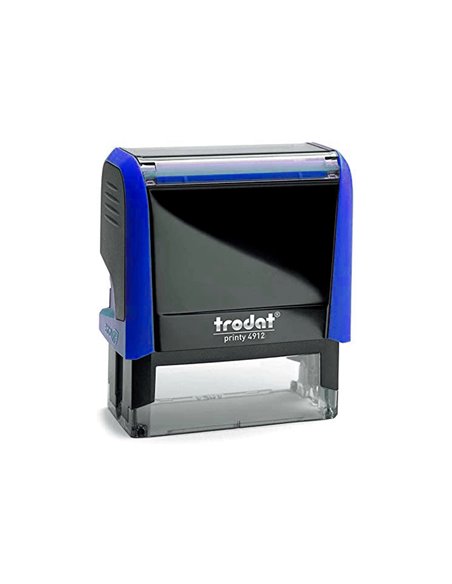 Formule commerciale trodat xprint saisi le empreinte 44x15mm encrage automatique rechargeable bleu.