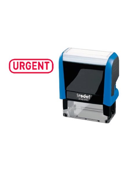Formule commerciale trodat xprint urgent empreinte 44x15mm encrage automatique rechargeable rouge.