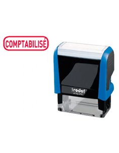 Formule commerciale trodat xprint comptabilisé empreinte 44x15mm encrage automatique rechargeable rouge.