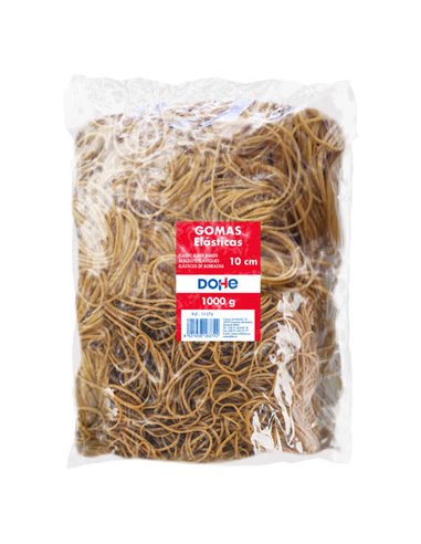 Élastiques en latex Dohe - Longueur 10 cm - Haute résistance et élasticité - Sac de 1 kg
