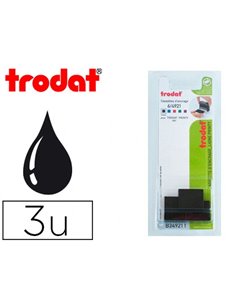 Recharge tampon trodat 4921 noir blister 3 unités.