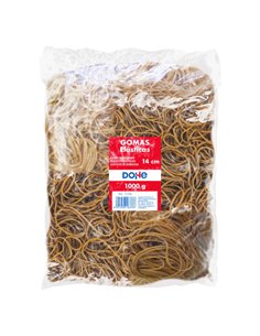 Élastiques en latex Dohe - Longueur 14 cm - Haute résistance et élasticité - Sac de 1 kg