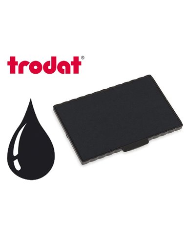 Cassette encrage trodat 6/512 pour tampon metal line 5212/54120 taille empreinte 116x70mm coloris noir.