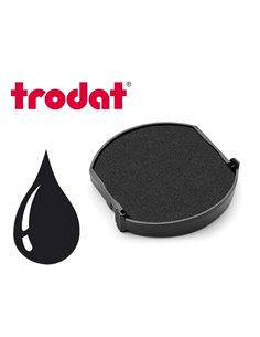 Cassette encrage trodat 6/46025a pour tampon encreur printy 46025 diametre 25mm coloris noir.