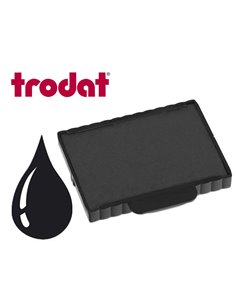 Cassette encrage trodat 6/57a pour tampon metal line 5207/ 5470 taille empreinte 60x40mm coloris noir.