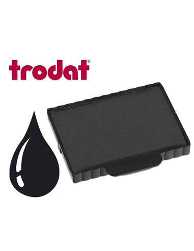 Cassette encrage trodat 6/57a pour tampon metal line 5207/ 5470 taille empreinte 60x40mm coloris noir.