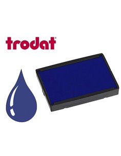 Cassette encrage trodat 6/4929b pour tampon encreur printy 4929/4729 taille empreinte 50x30mm coloris bleu.