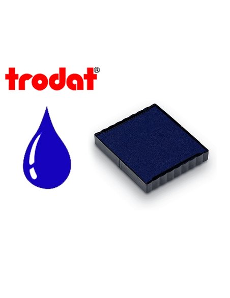 Cassette encrage trodat 6/4924b pour tampon encreur printy 4924/4724/4740/4940/ taille empreinte 40x40mm coloris bleu.