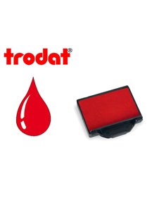 Cassette encrage trodat 6/50c pour tampon encreur 5030/5200/5430/5431/5435/5446 coloris rouge.