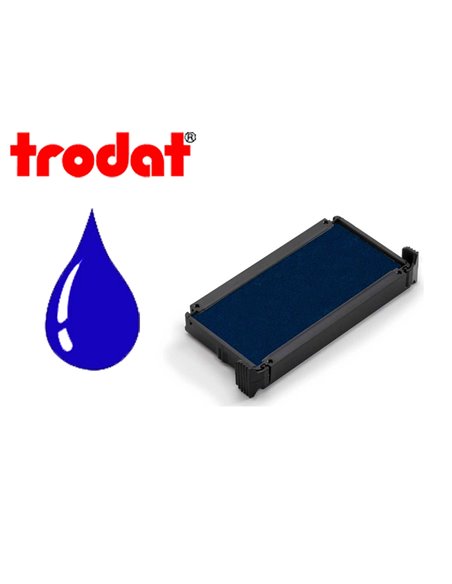 Cassette encrage trodat 6/4914b pour tampon encreur printy 4914 coloris bleu.