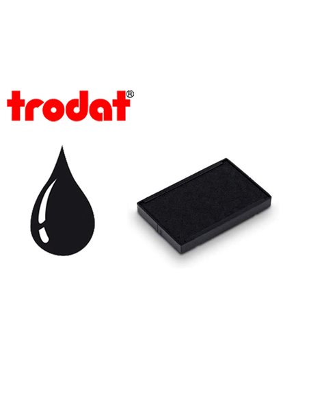 Cassette encrage trodat 6/4928a pour tampon encreur 4928/4958 coloris noir.