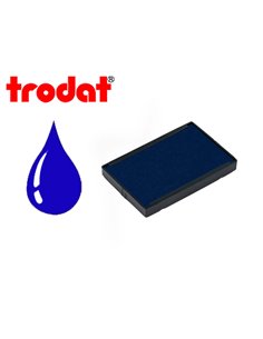 Cassette encrage trodat 6/4928b pour tampon encreur 4928/4958 coloris bleu.