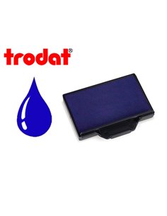 Cassette encrage trodat 6/56b pour tampon metal line 5117/5204/5206/5460/5465/5558/55510pl/5466 coloris bleu.