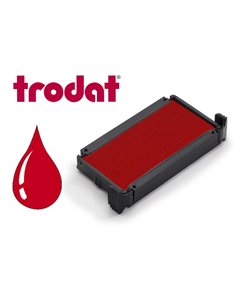 Cassette encrage trodat 6/56c pour tampon metal line 5117/5204/5206/5460/5465/5558/5510pl/5466 coloris rouge.