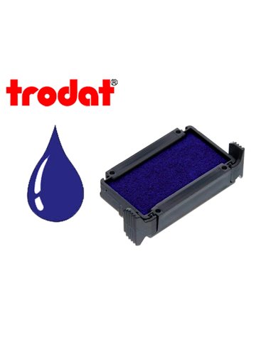 Cassette encrage trodat 6/4910b pour tampon printy 4810/4910/4836/4910ta coloris bleu.