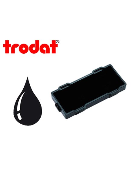 Cassette encrage trodat 6/9511 pour tampon pocket printy 9511 coloris noir pack 3 unites.